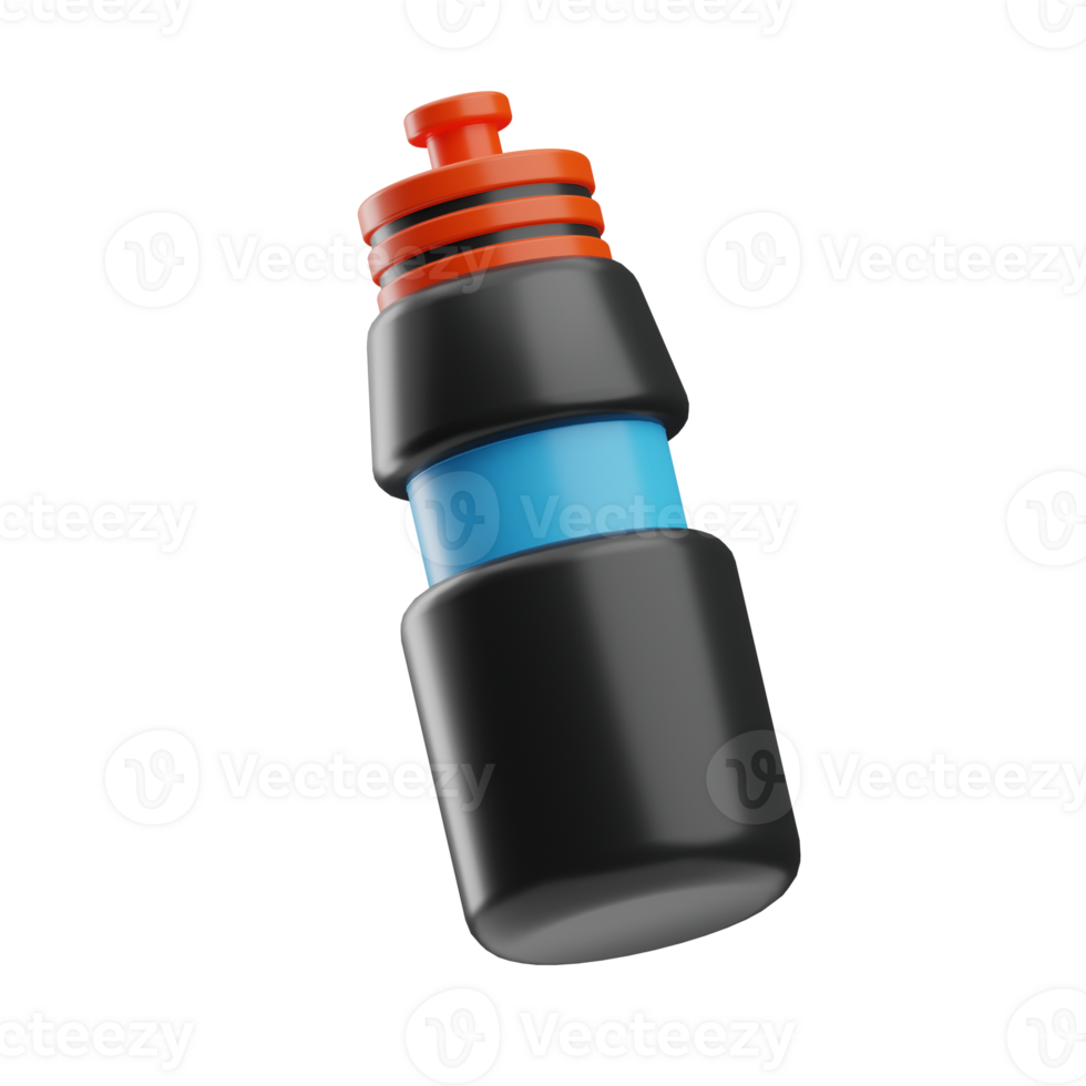 sport activity object water bottle 3d illustration png