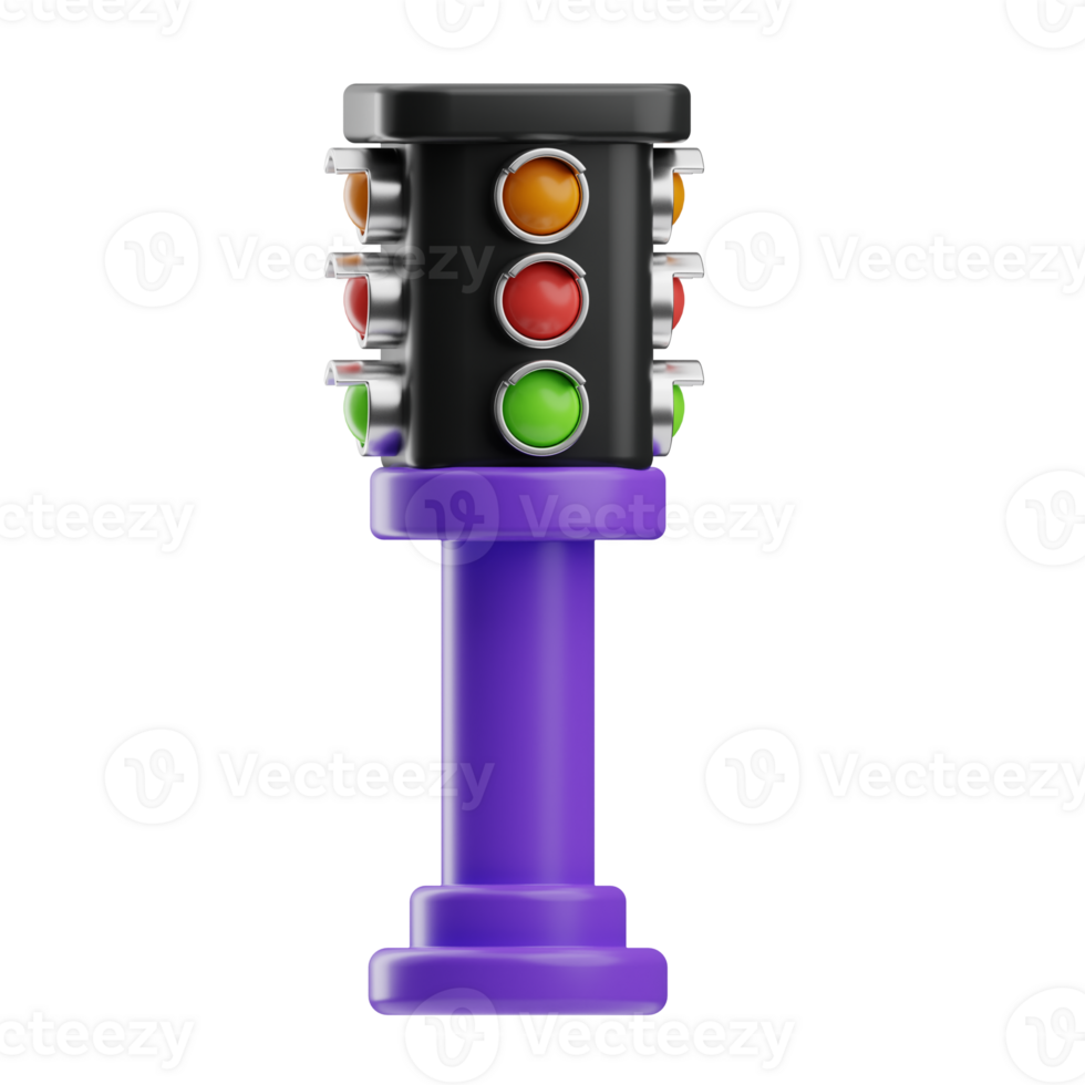 transport and sign object Traffic cone 3d illustration png
