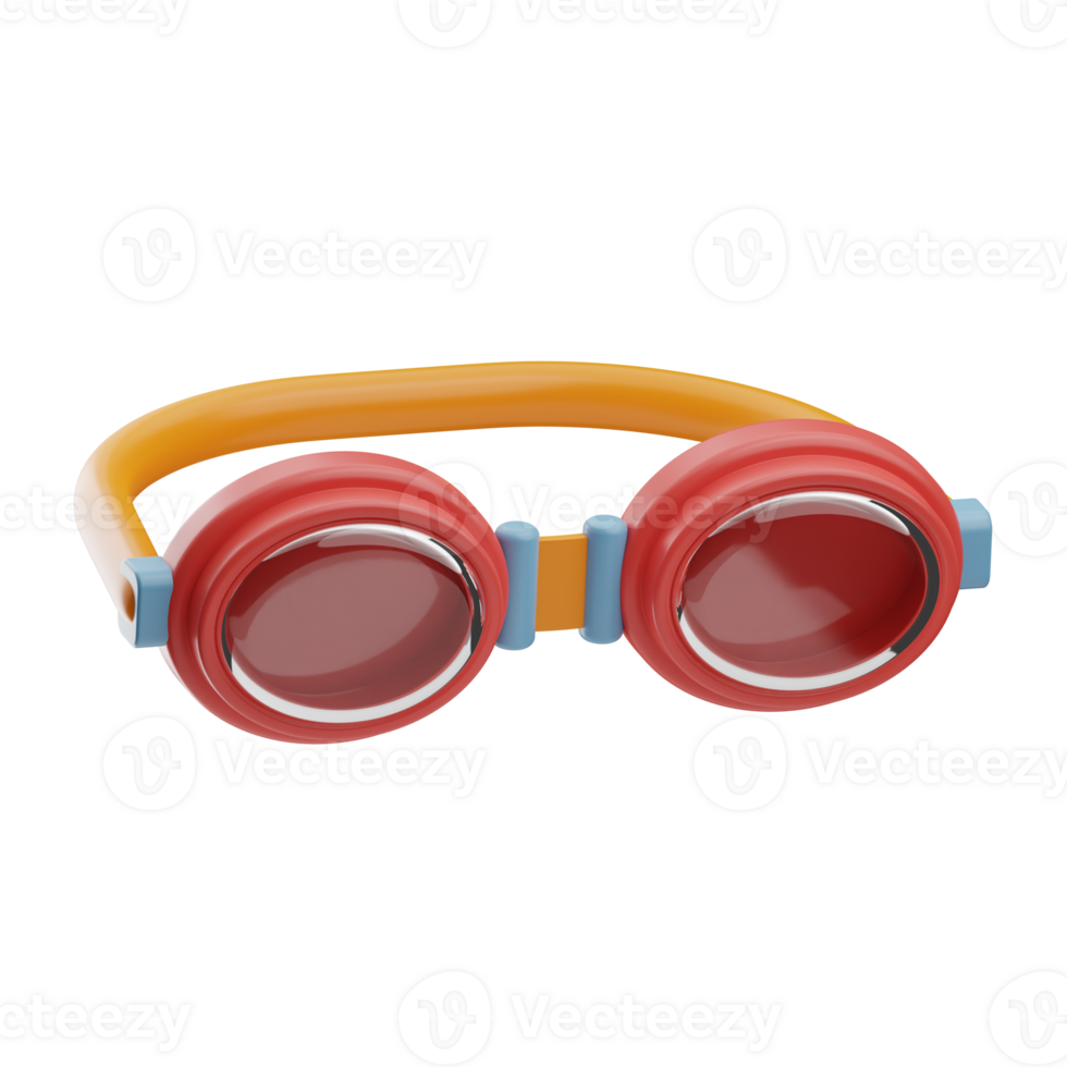 Sport Aktivität Objekt Schwimmen Brille 3d Illustration png