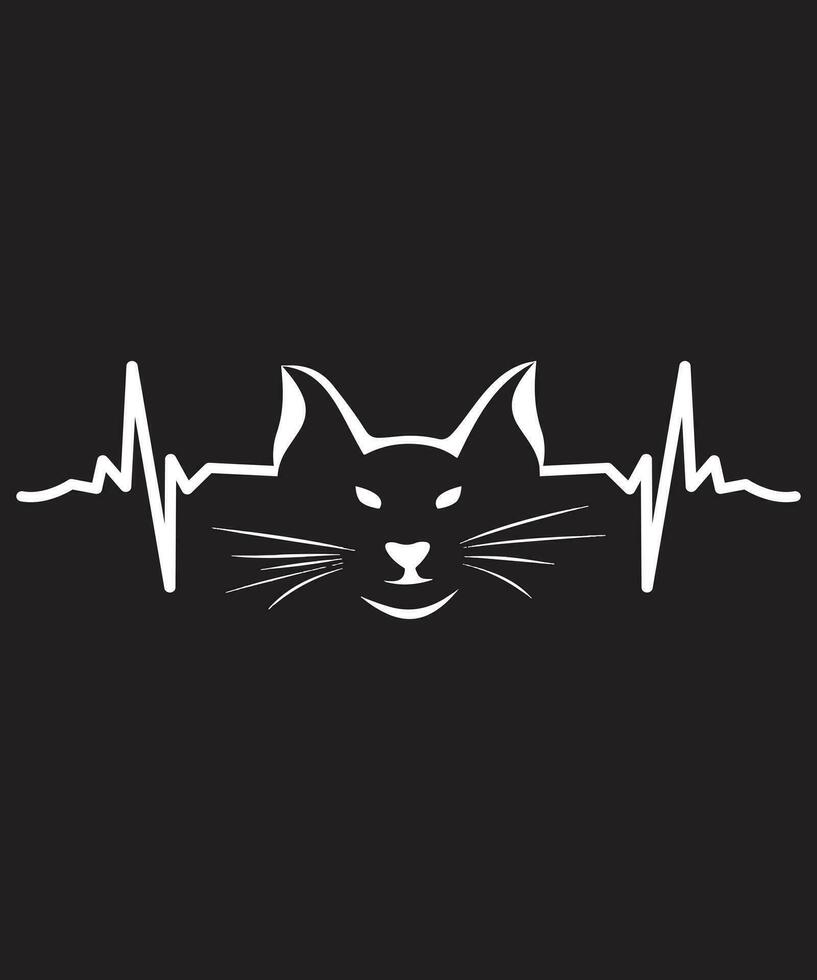 Cat Tshirt design vector. Use for T-Shirt, mugs, stickers, Cards, etc. vector