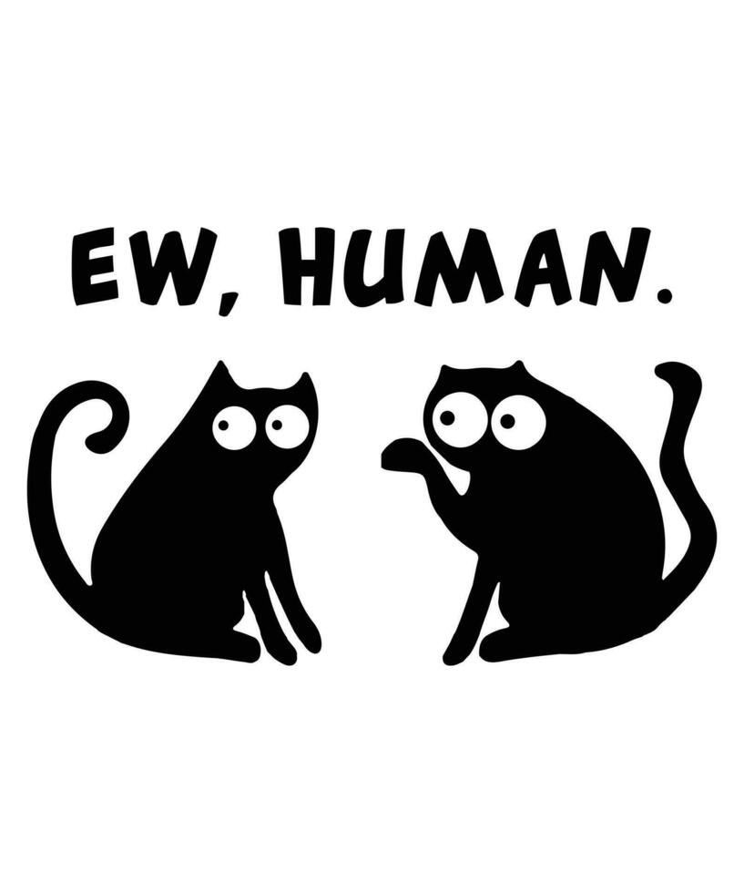 Cat Tshirt design vector. Use for T-Shirt, mugs, stickers, Cards, etc. vector