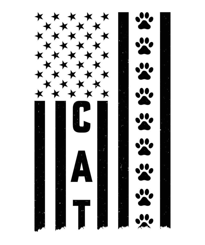 Cat Tshirt design vector. Use for T-Shirt, mugs, stickers, Cards, etc. vector