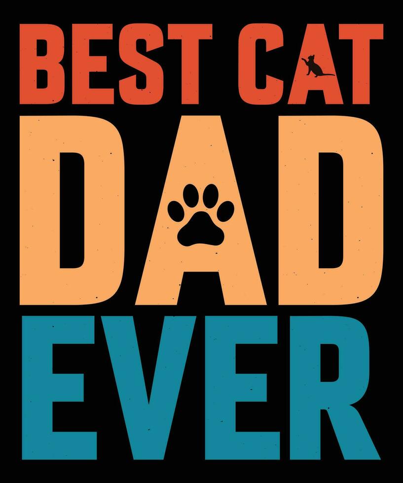 Cat Tshirt design vector. Use for T-Shirt, mugs, stickers, Cards, etc. vector