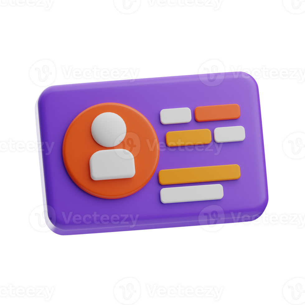 transport and sign object driver license 3d illustration png