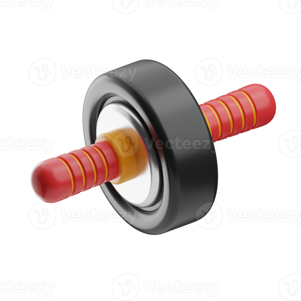Fitness And Diet ABS Wheel 3d illustration png