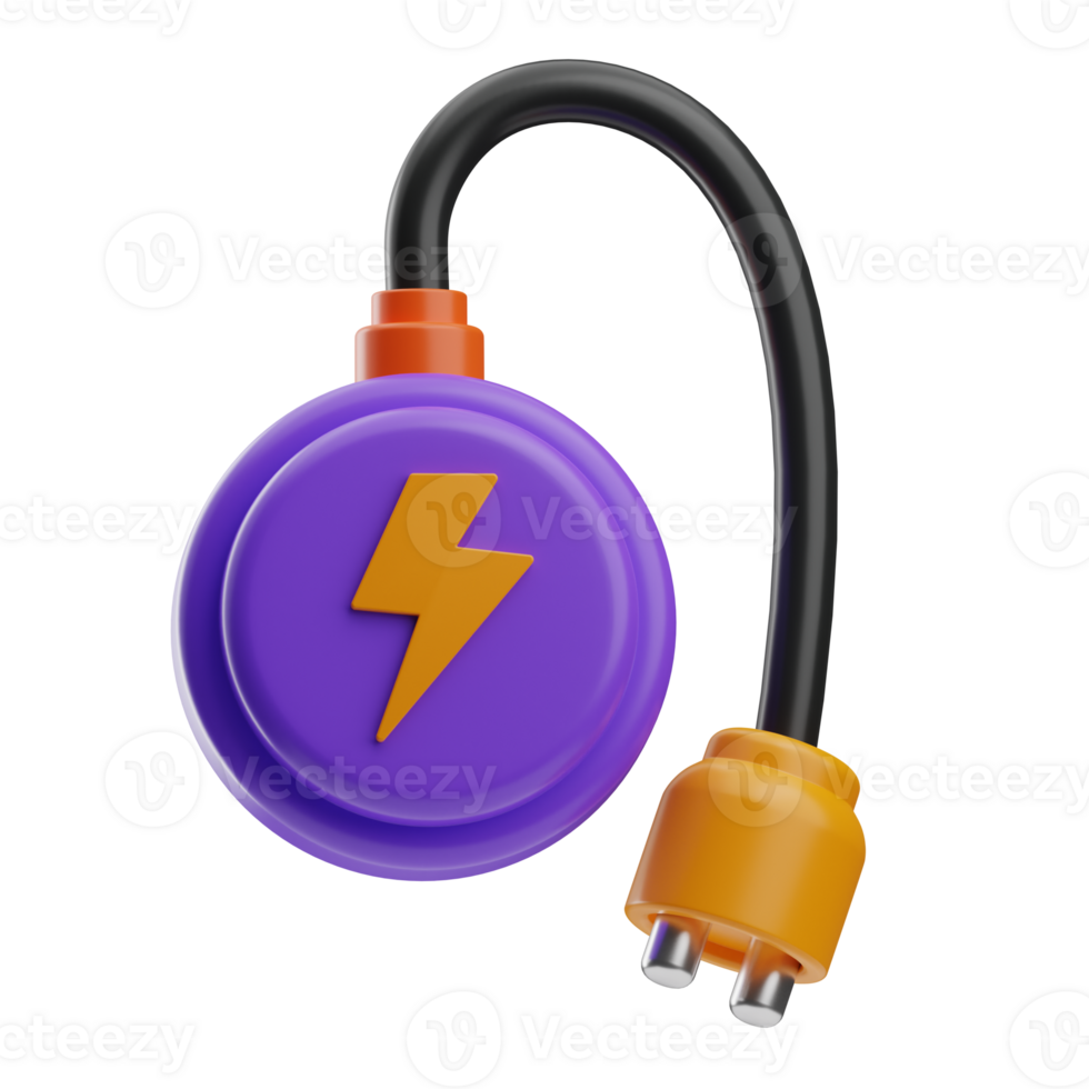 transport and sign object Electric Service 3d illustration png
