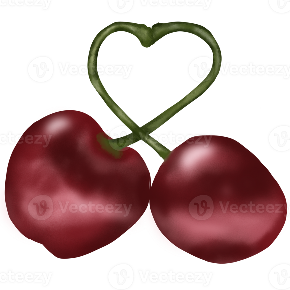 red Cherry in garden png