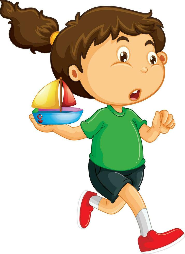 Happy Children Activities Character Design Vector