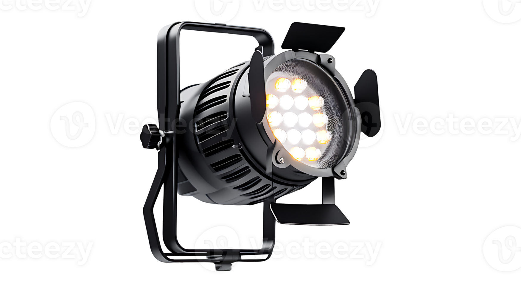 Stage light isolated on transparent background ai generated png
