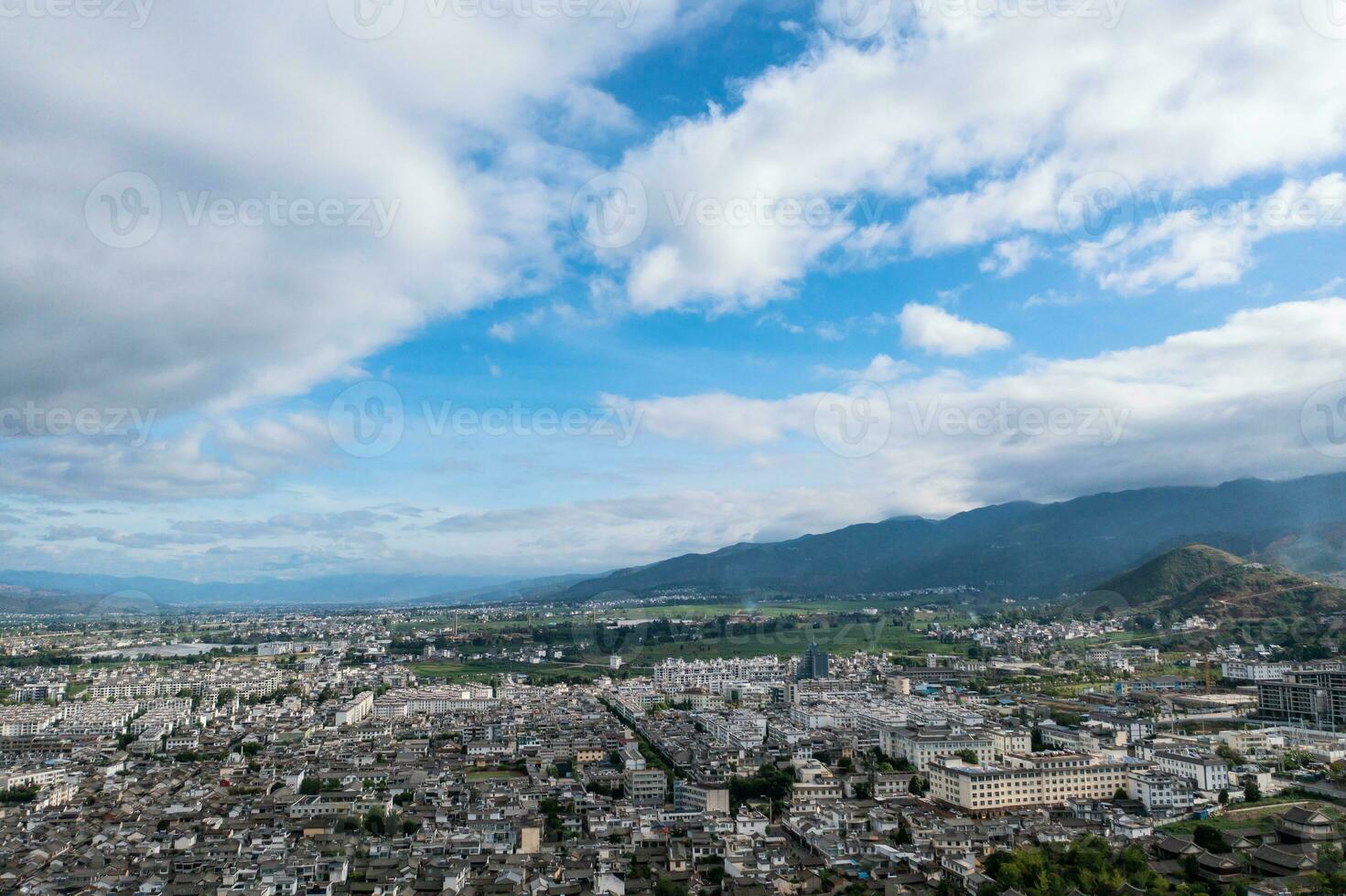 Buildings and landscapes in Weishan, Yunnan, China. photo