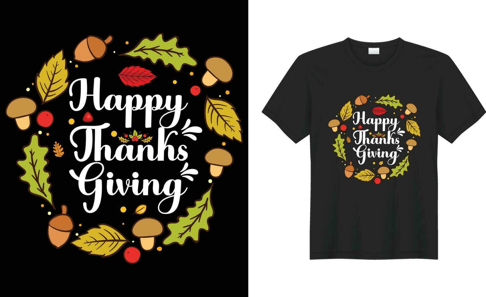 Happy Thanksgiving typography Trendy vector print ready t-shirt Design. Happy Thanksgiving