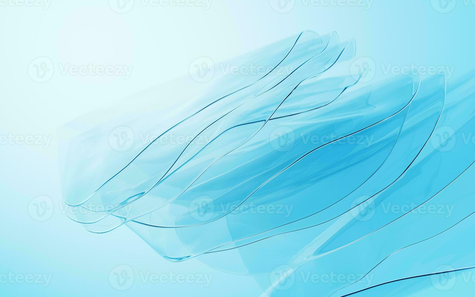 Gradient multilayer glass background, 3d rendering. photo