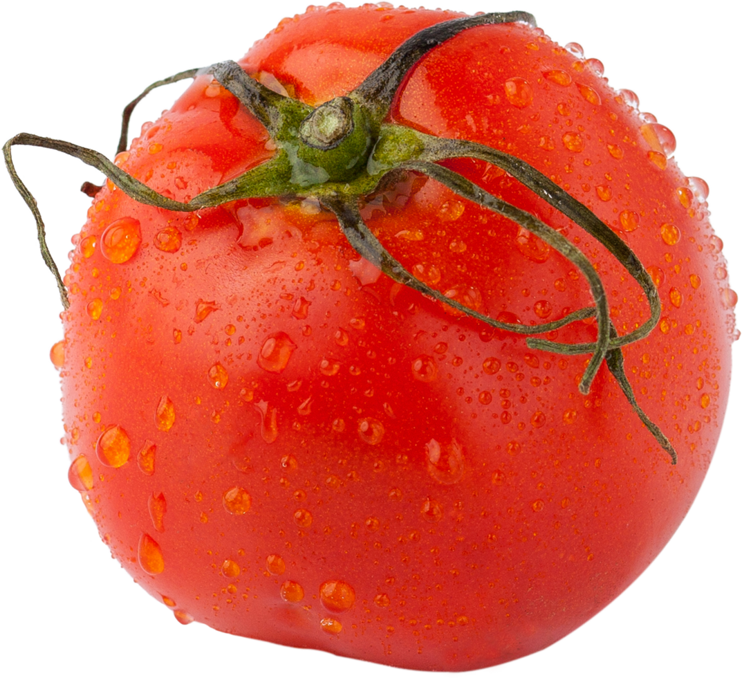 isolated tomato on transparent background. png