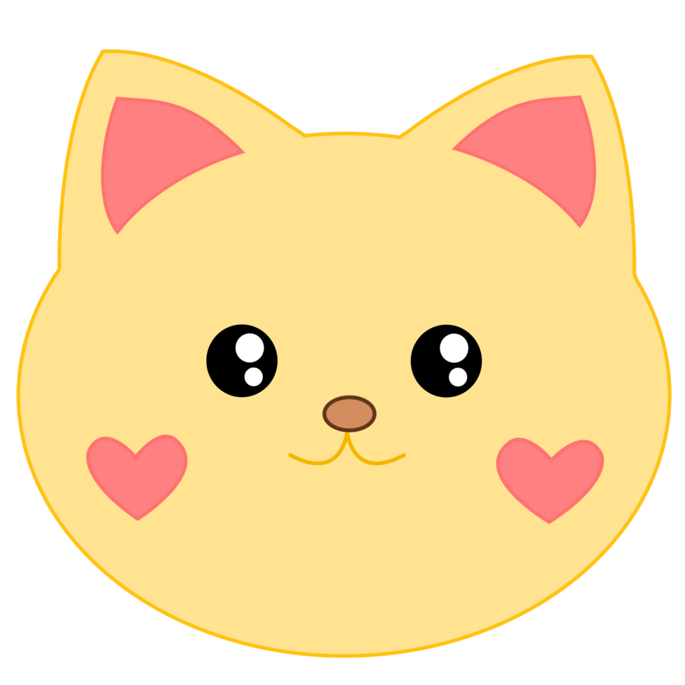 cute yellow cat 29571603 PNG