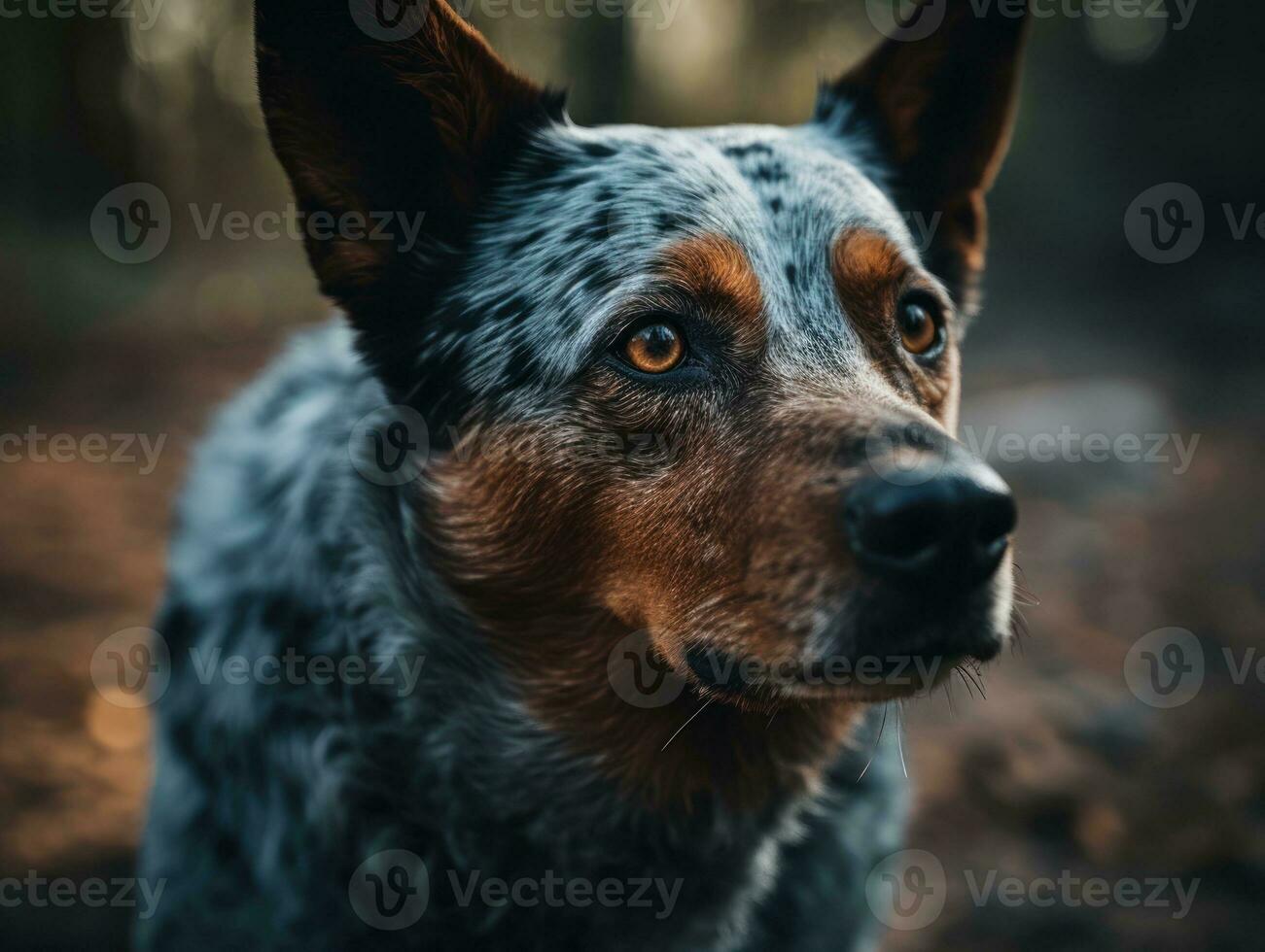 Australian Cattle dog created with Generative AI technology photo