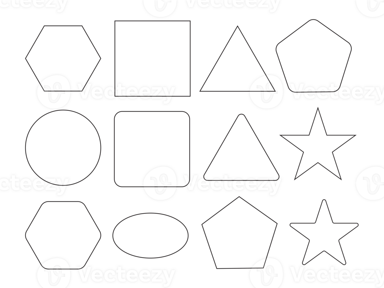geometry line set PNG transparent
