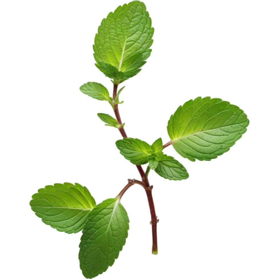 Fresh Mint Sprig. AI Generative png