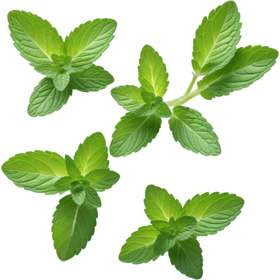 Fresh Mint Sprig. AI Generative png