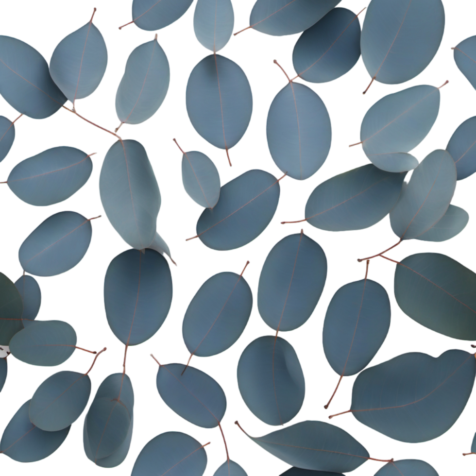 Blue Eucalyptus Leaf. AI Generative png