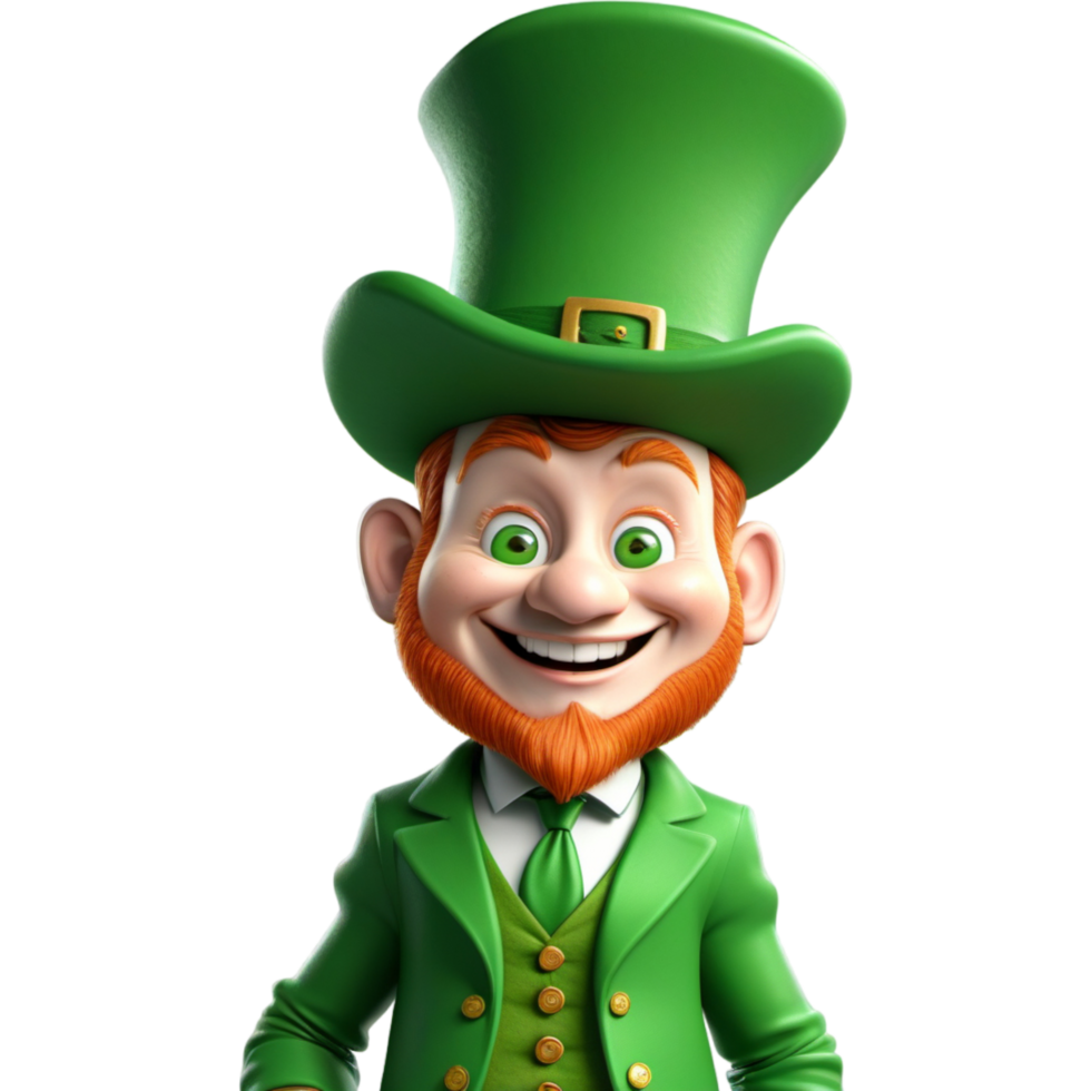 Cartoon Funny Leprechaun. AI Generative png