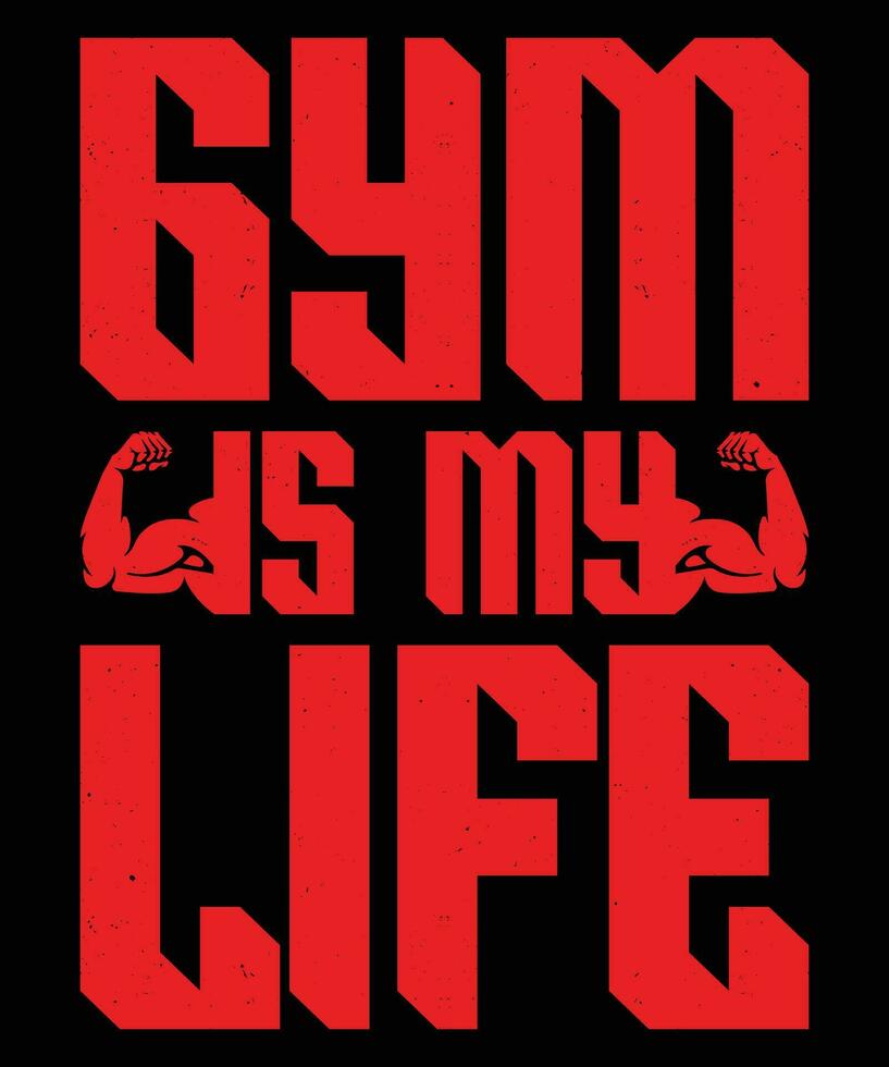 Gym or Fitness Tshirt design vector