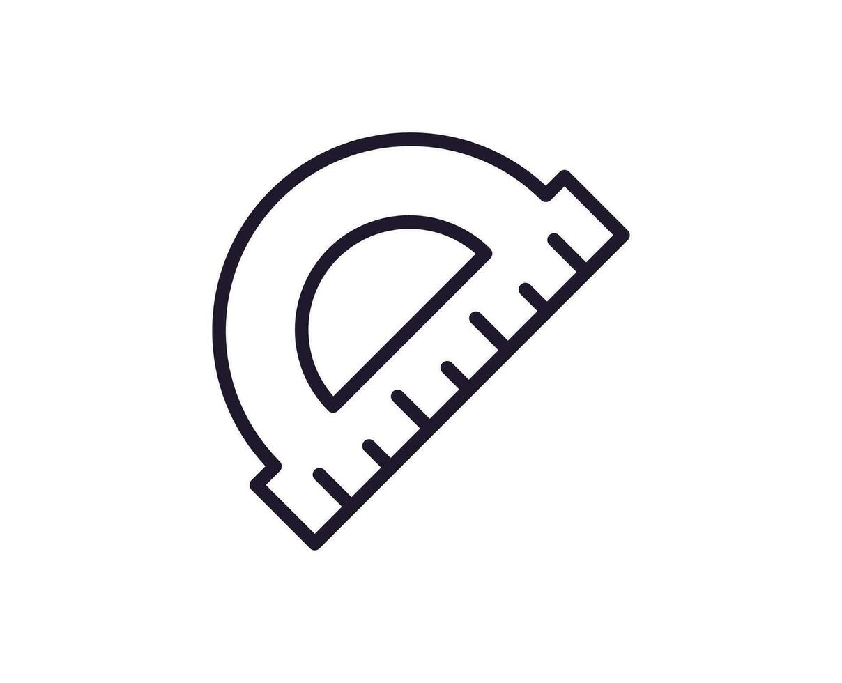 Single line icon of measure on isolated white background. High quality editable stroke for mobile apps, web design, websites, online shops etc. vector
