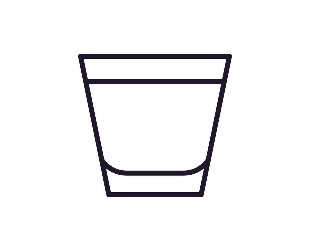 Single line icon of cocktail on isolated white background. High quality editable stroke for mobile apps, web design, websites, online shops etc. vector