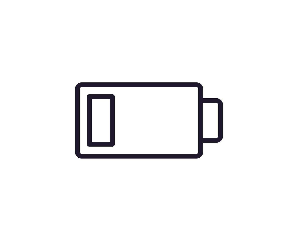 Battery concept. Modern outline high quality illustration for banners, flyers and web sites. Editable stroke in trendy flat style. Line icon of battery vector