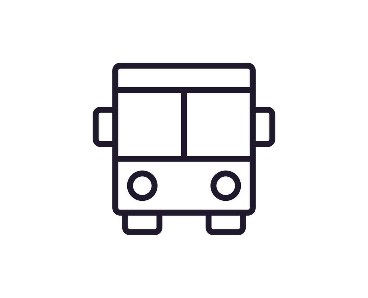 Single line icon of bus High quality vector illustration for design, web sites, internet shops, online books etc. Editable stroke in trendy flat style isolated on white background