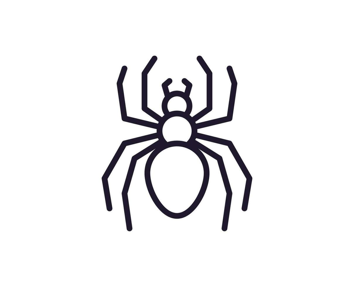 Bug concept. Single premium editable stroke pictogram perfect for logos, mobile apps, online shops and web sites. Vector symbol isolated on white background.