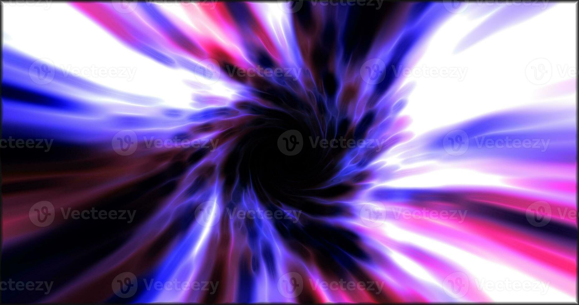 Purple hypertunnel spinning speed space tunnel made of twisted swirling energy magic glowing light lines abstract background photo