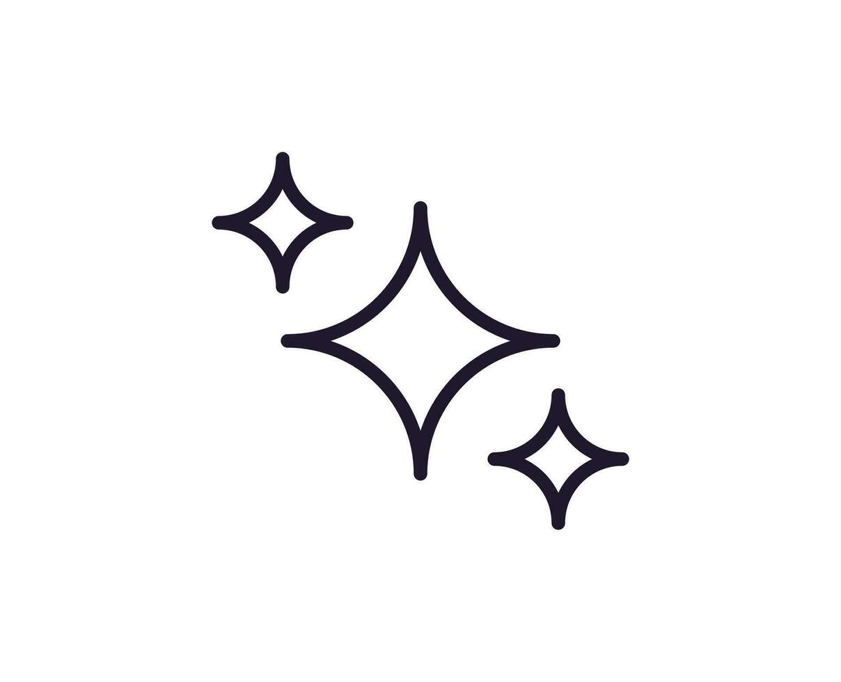 Single line icon of star on isolated white background. High quality editable stroke for mobile apps, web design, websites, online shops etc. vector