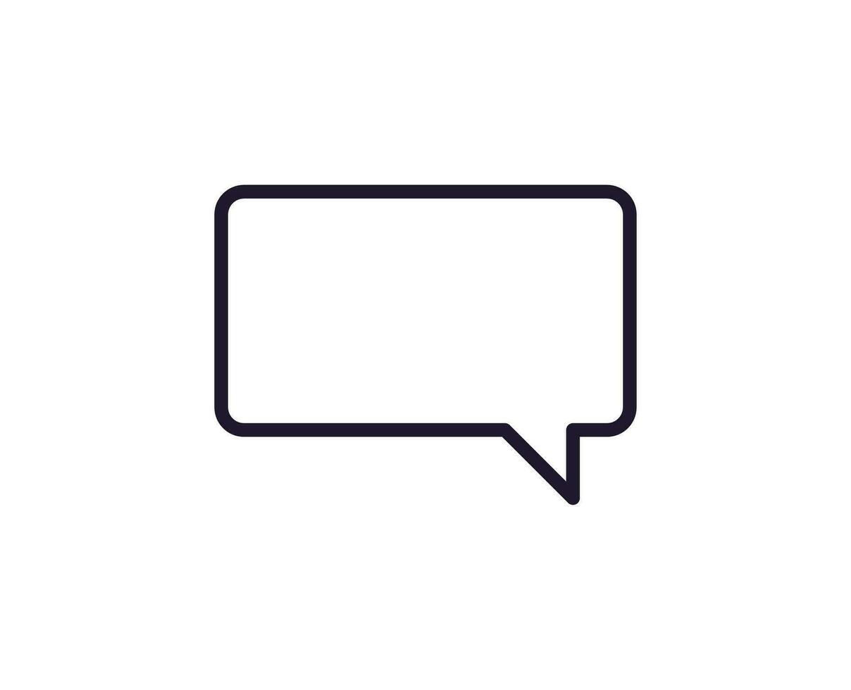 Internet and interface symbols in line style. Vector sign for apps, web sites, UI. Perfect for web sites, apps, stores, shops. Vector line icon of speech bubble