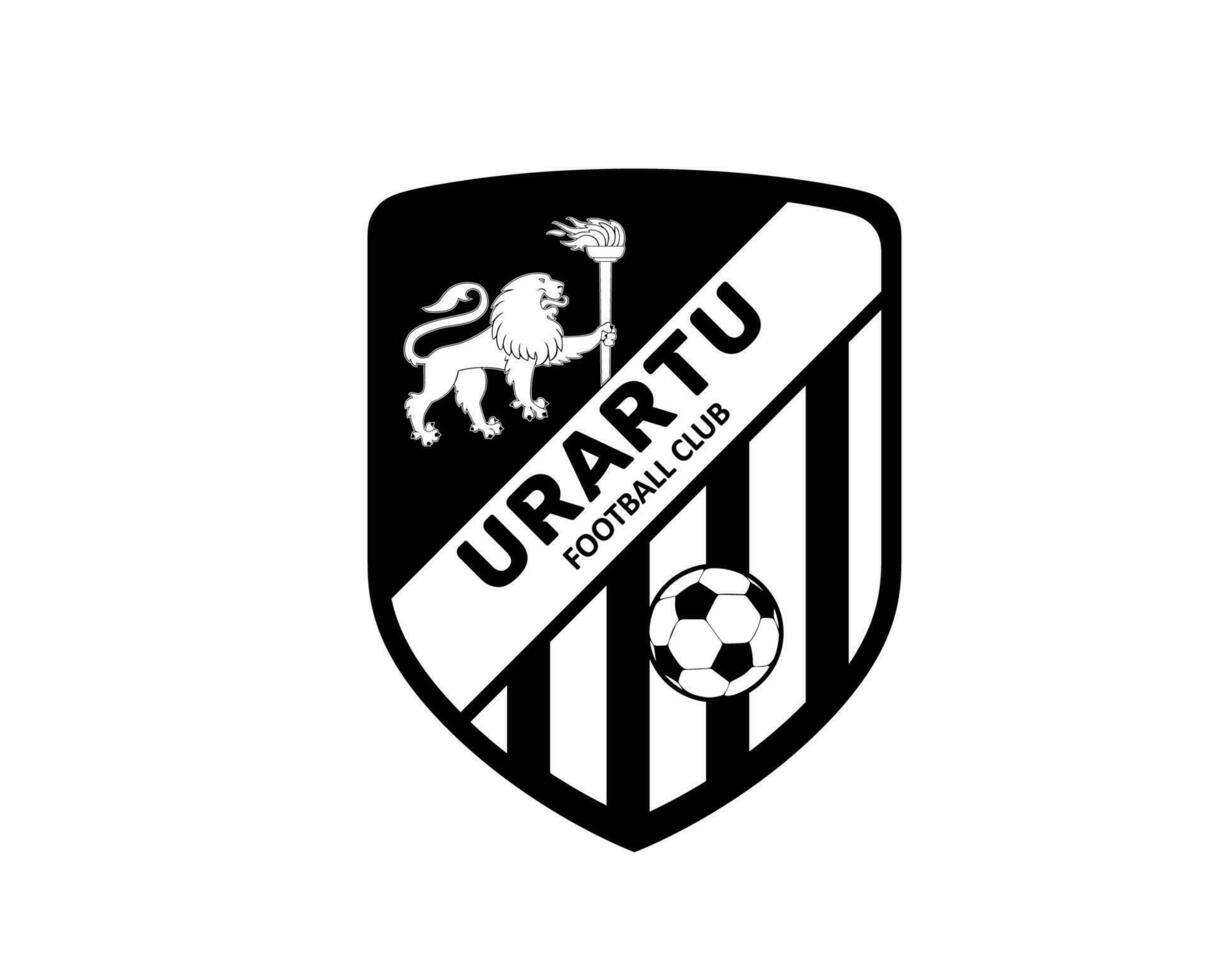 FC Urartu Yerevan Club Symbol Logo Black Armenia League Football Abstract Design Vector Illustration
