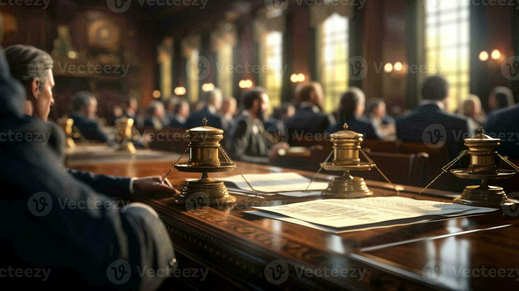 Judge's gavel. Judicial system justice and corruption concept photo