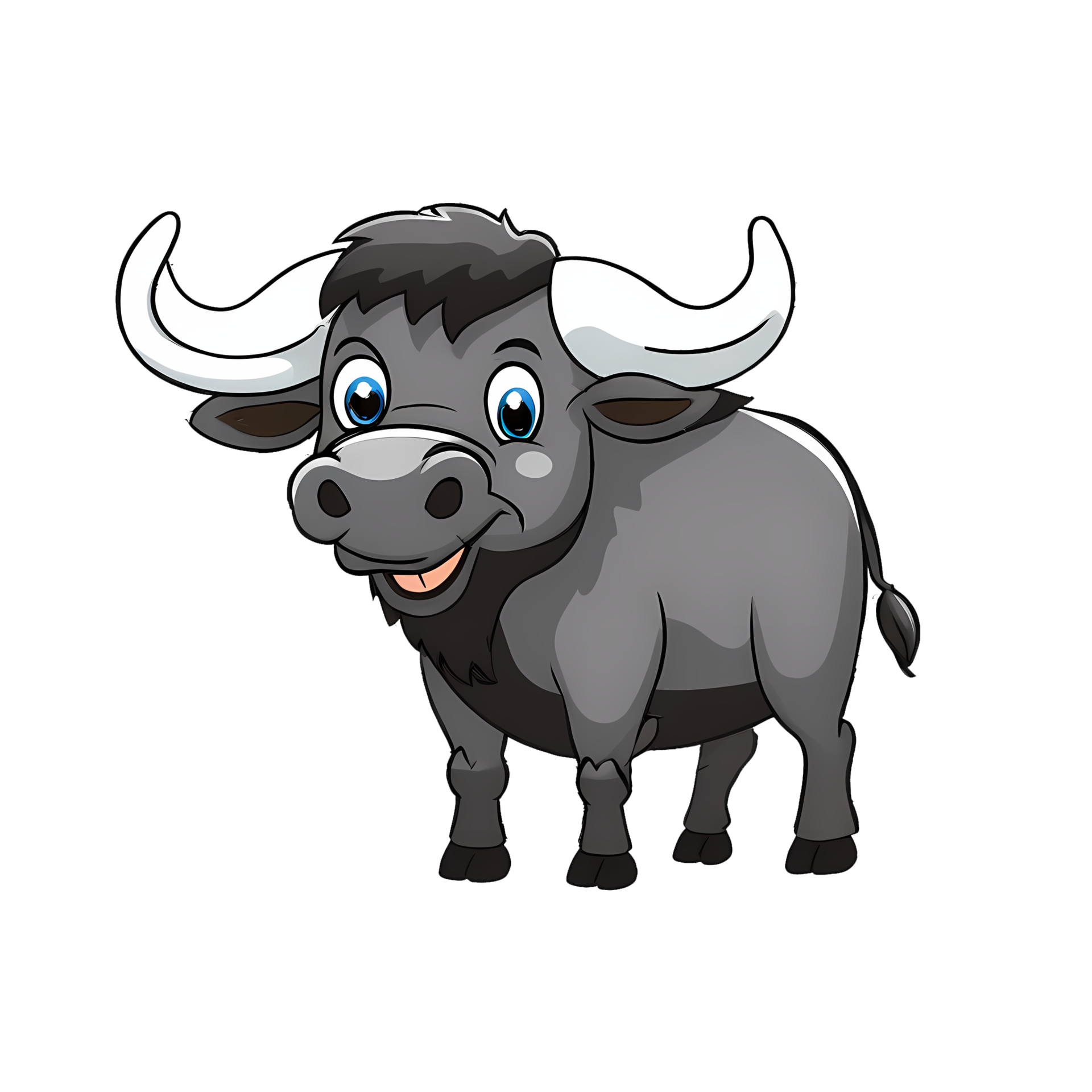 Buffalo Hand Drawn Cartoon Style Illustration AI Generated 29573521 PNG Buffalo Hand Drawn Cartoon Style Illustration Ai Generated Png