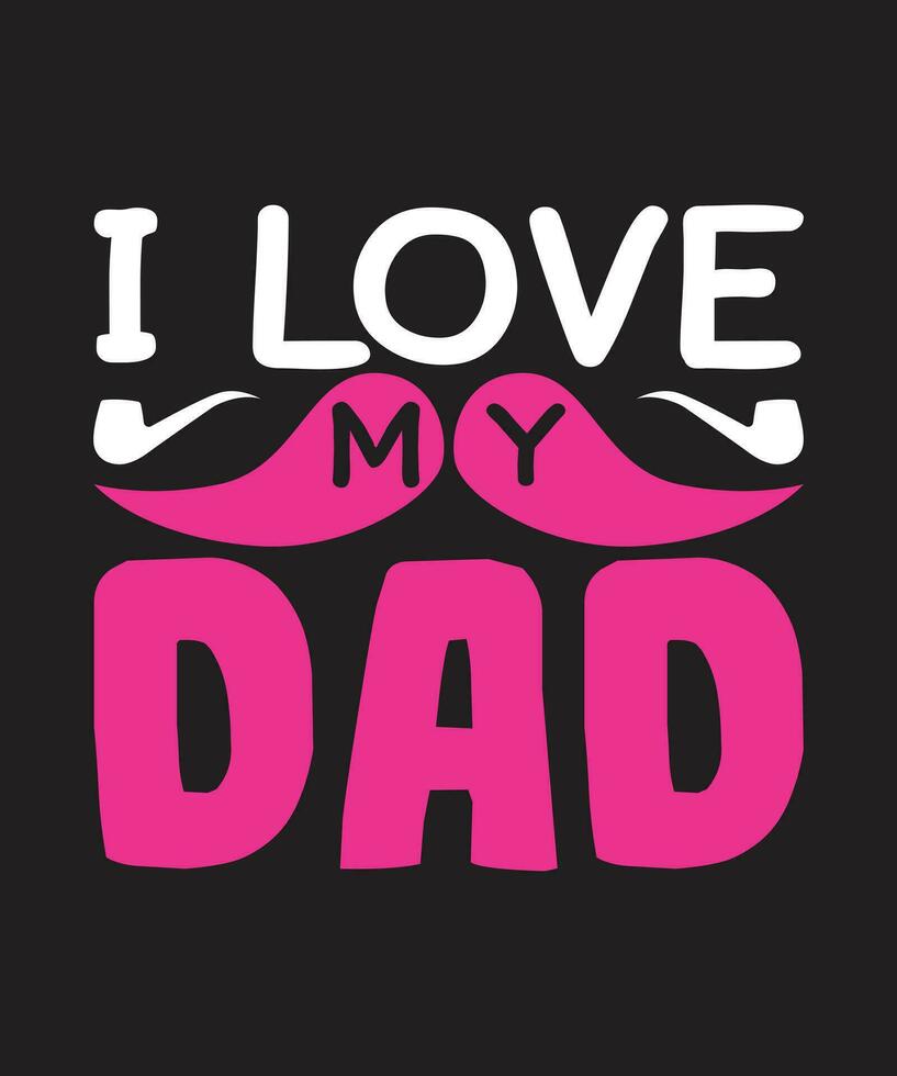 del padre día papá camiseta diseño vector