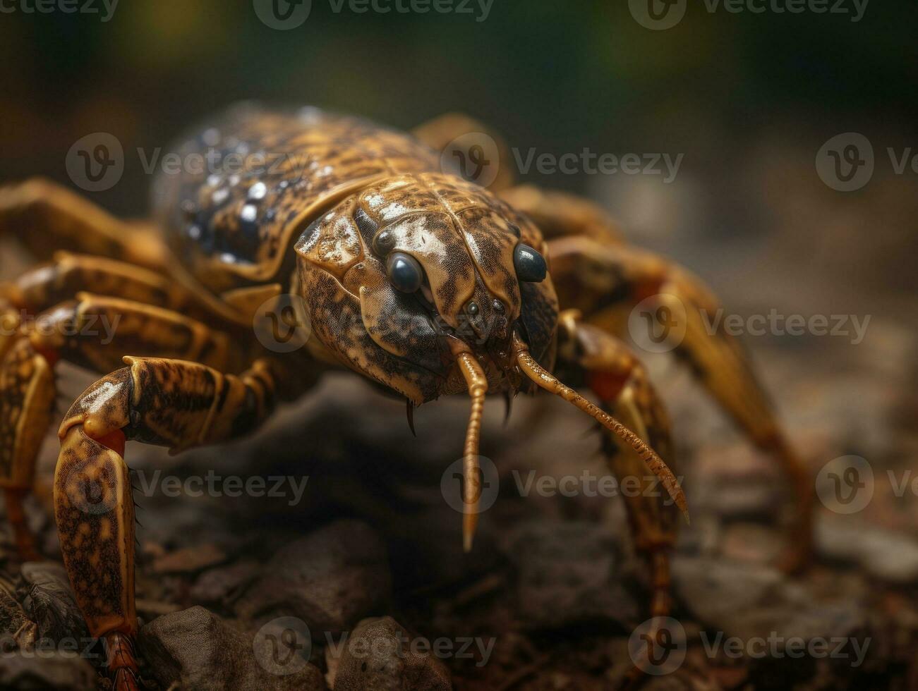 escorpión retrato creado con generativo ai tecnología foto