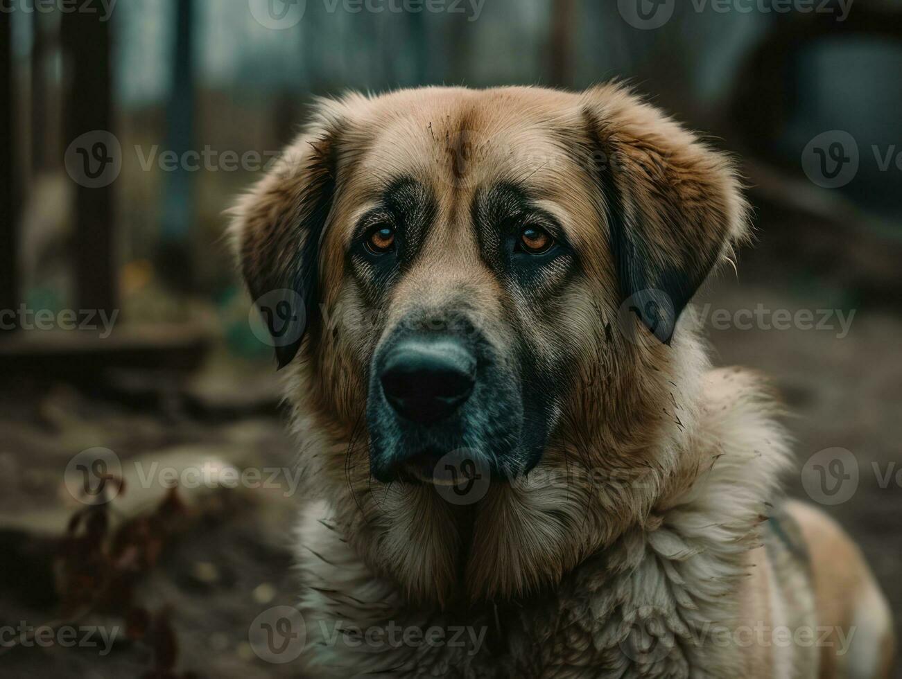 Anatolian Shepherd dog created with Generative AI technology photo