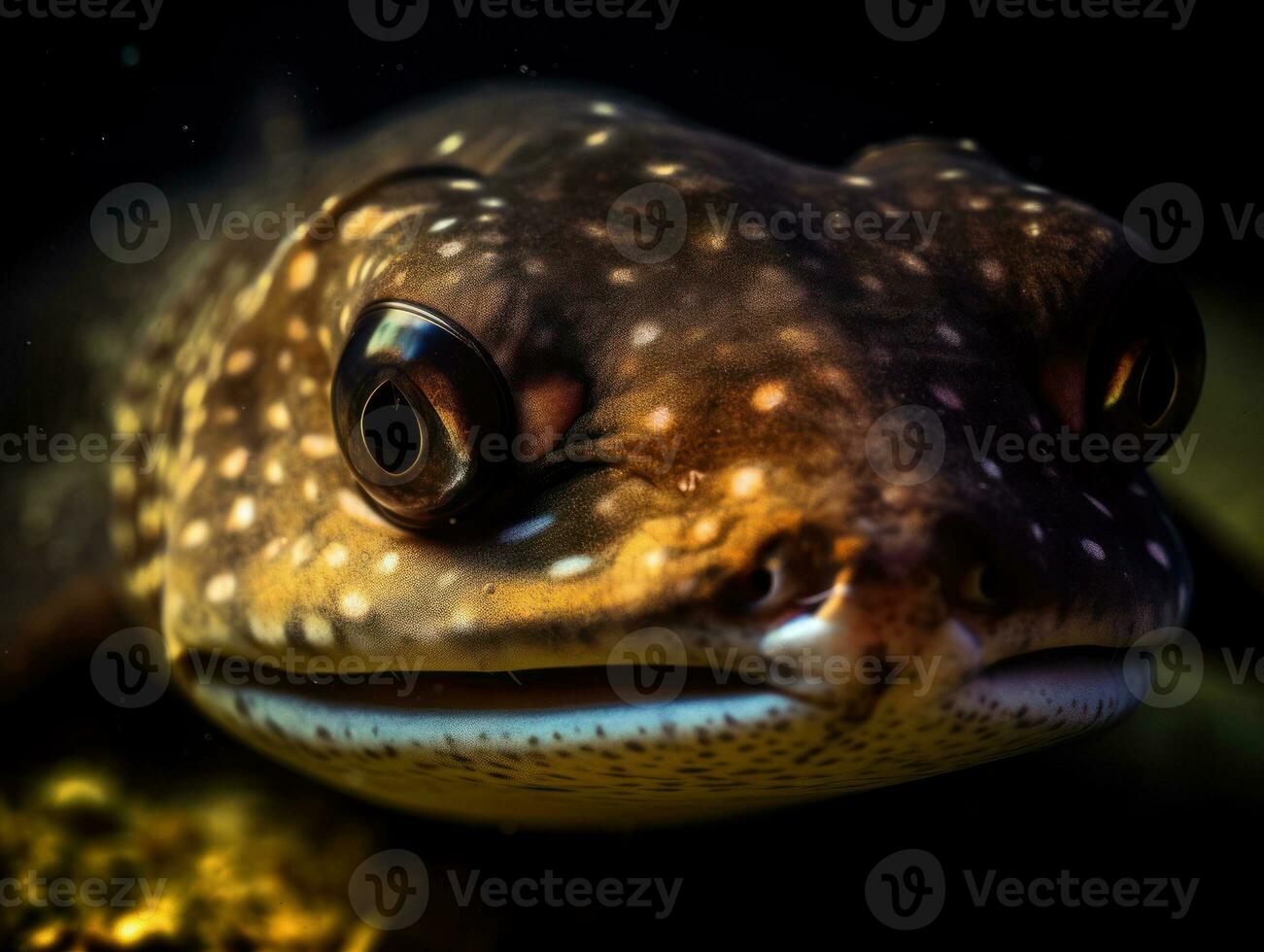 Dogfish portrait created with Generative AI technology photo