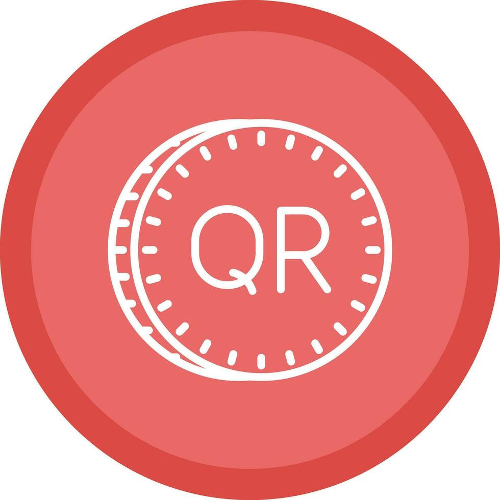 Qatari riyal Vector Icon Design