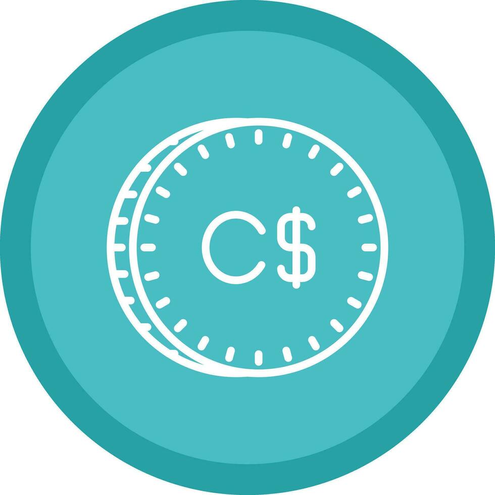 Canadian Dollar Vector Icon Design