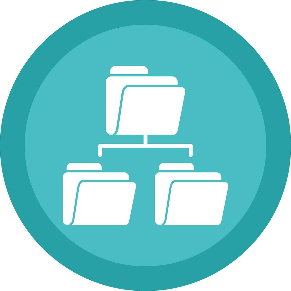 Folder Sharing Vector Icon Design