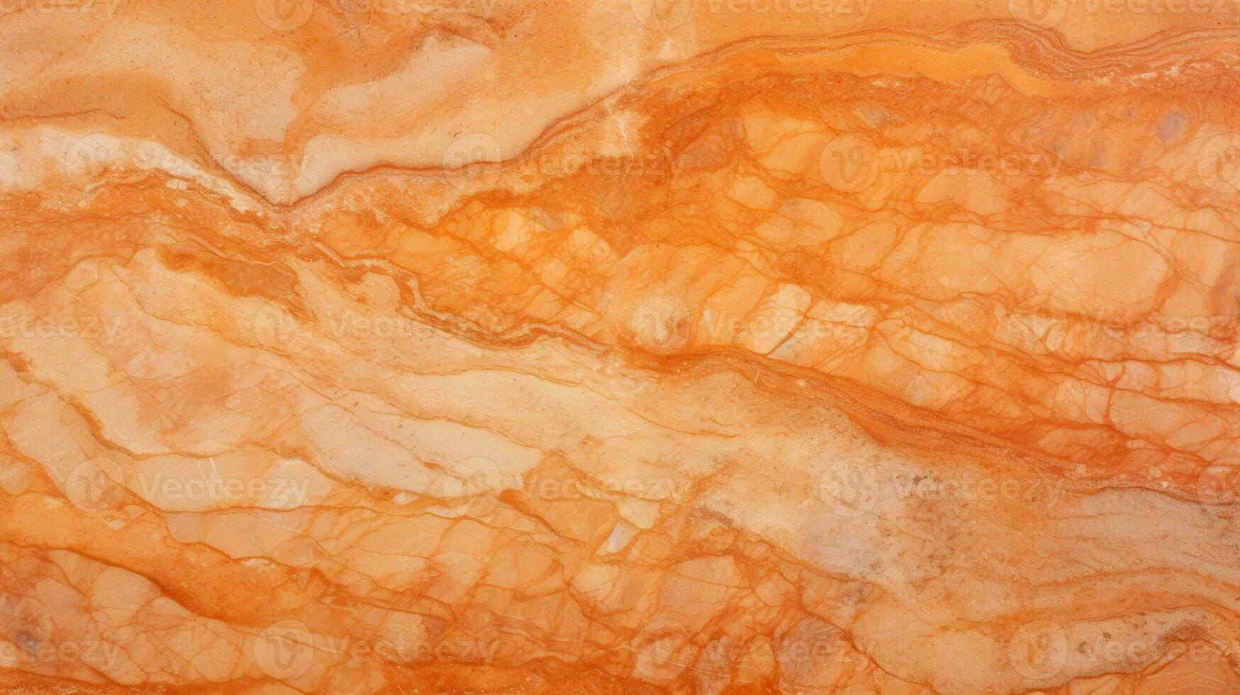 Vibrant orange marbled stone texture wallpaper with ample copy space photo