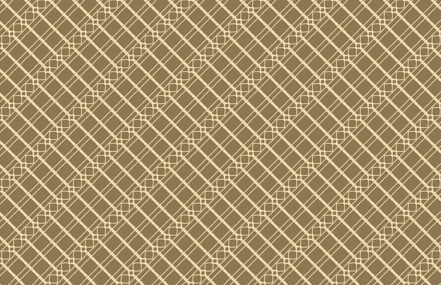 Brown square fabric pattern vector