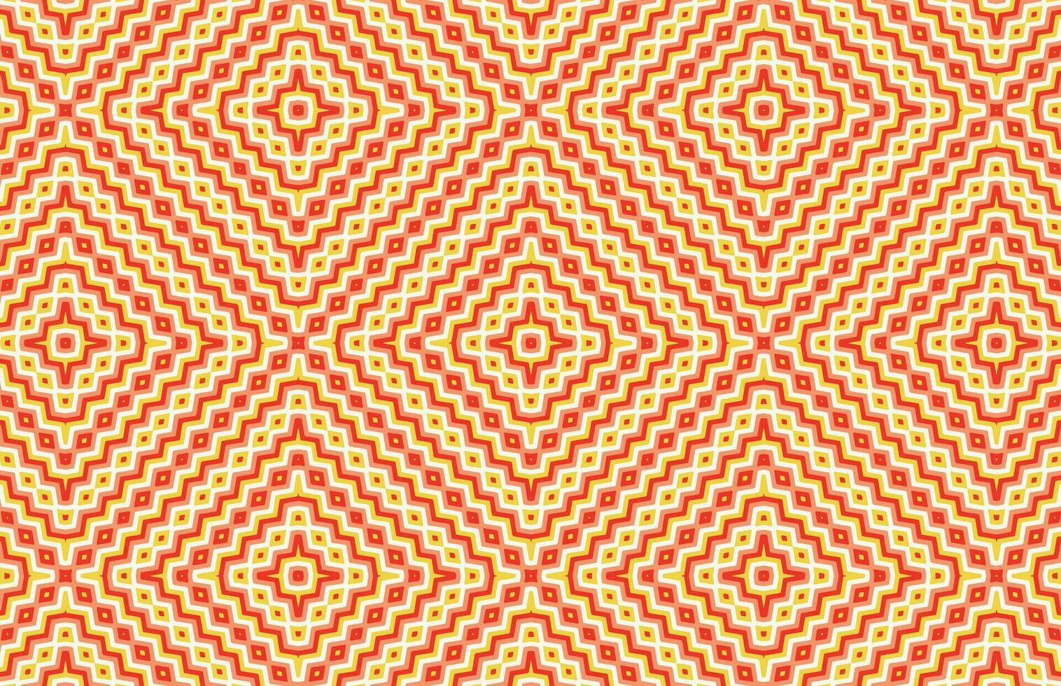 Colorful zigzag square fabric pattern vector