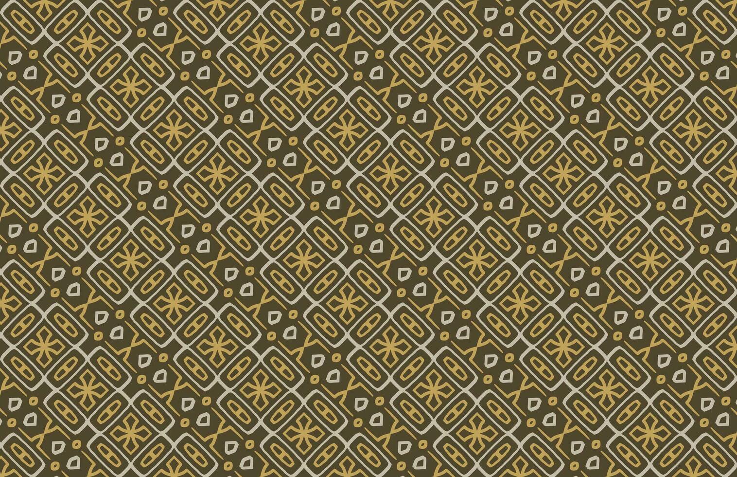 Brown Tribal Lines Fabric Pattern vector