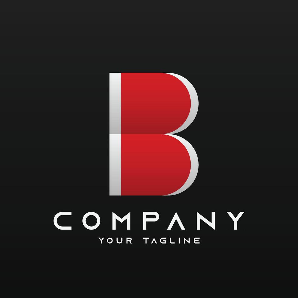 Logo vector template of letter B