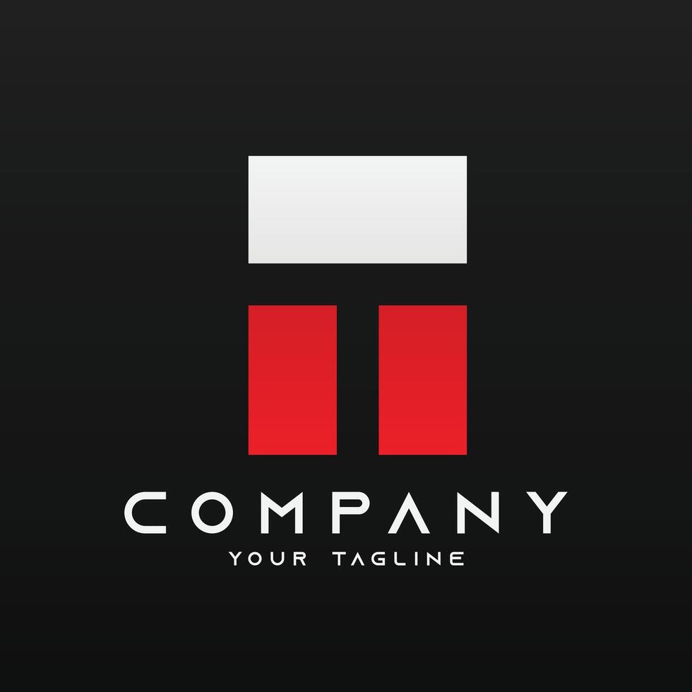Logo vector template of letter T