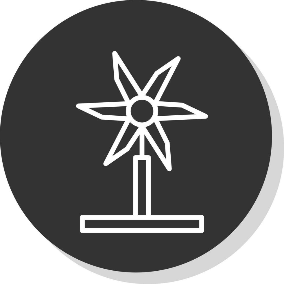 Wind Turbine Vector Icon Design